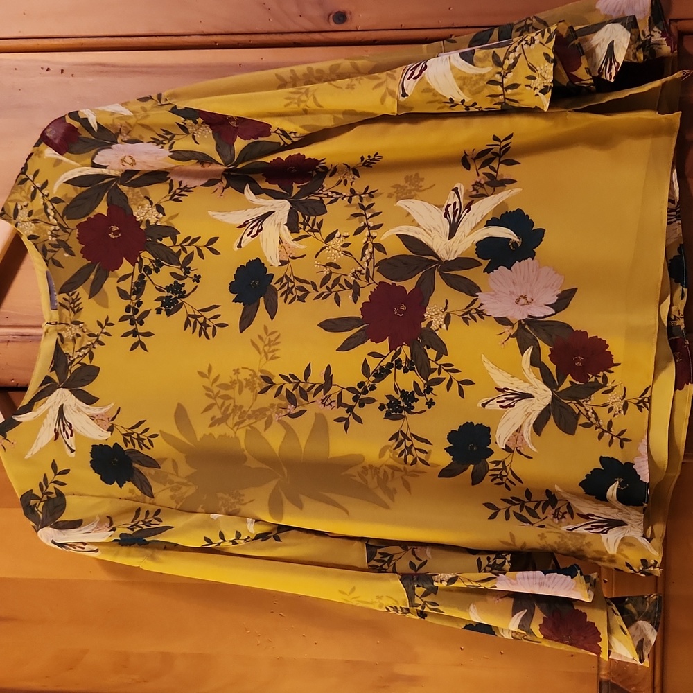 Vince Camuto Mustard Yellow Blouse